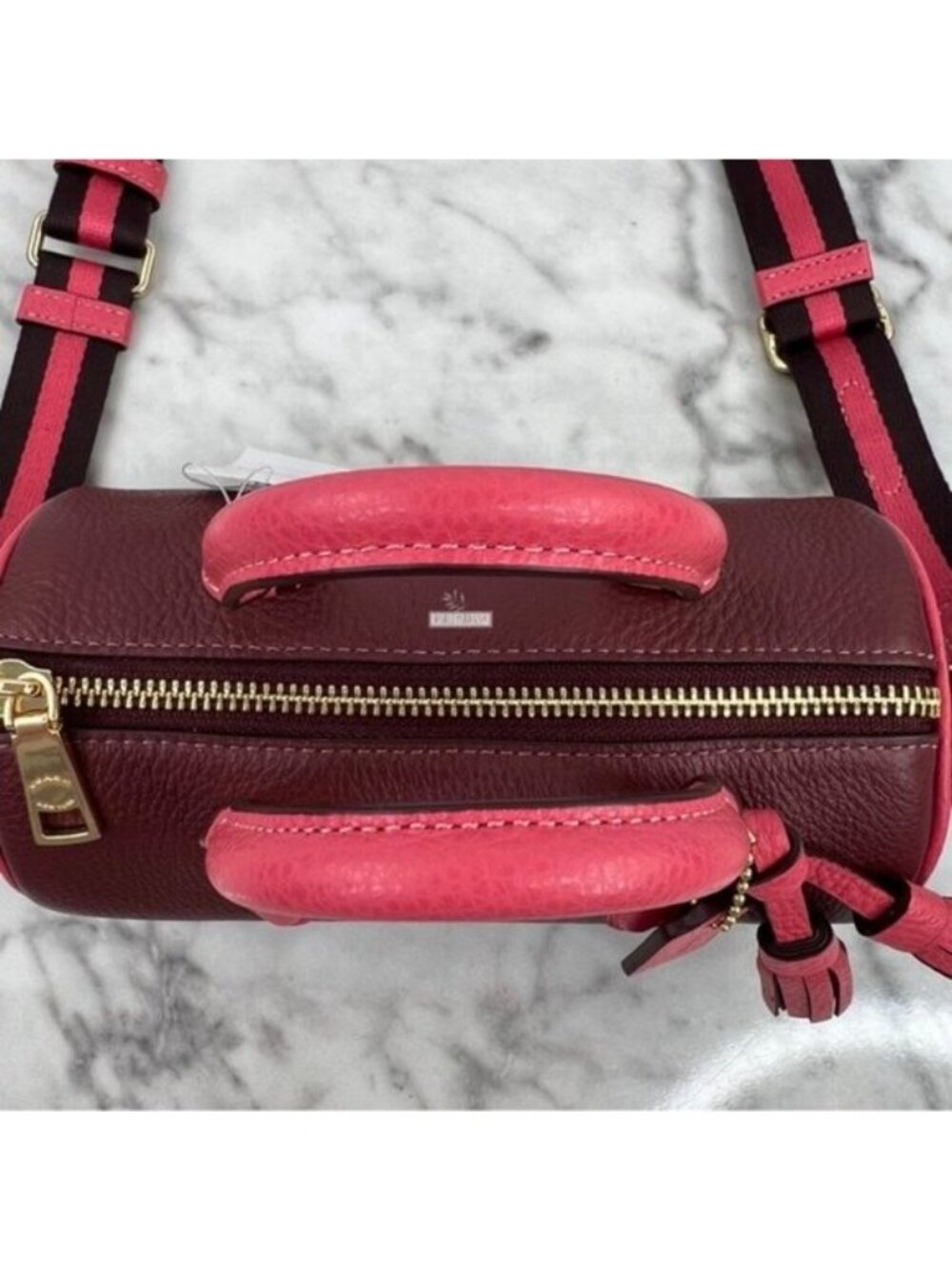 Coach Lacey Crossbody In Gold Wine Multi - Picture 6 of 12
